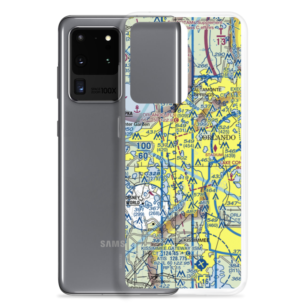 Lake Hiawassee Seaplane Base (89FL) VFR Sectional Samsung Case Samsung Galaxy S20 Ultra model shown