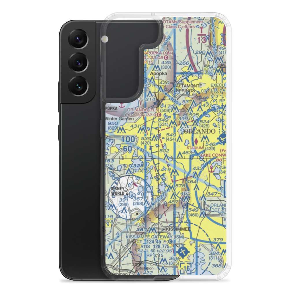 Lake Hiawassee Seaplane Base (89FL) VFR Sectional Samsung Case Samsung Galaxy S22 Plus model shown