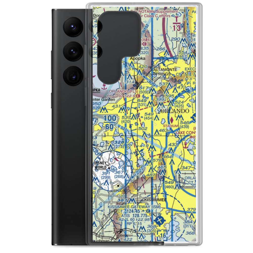 Lake Hiawassee Seaplane Base (89FL) VFR Sectional Samsung Case Samsung Galaxy S22 Ultra model shown