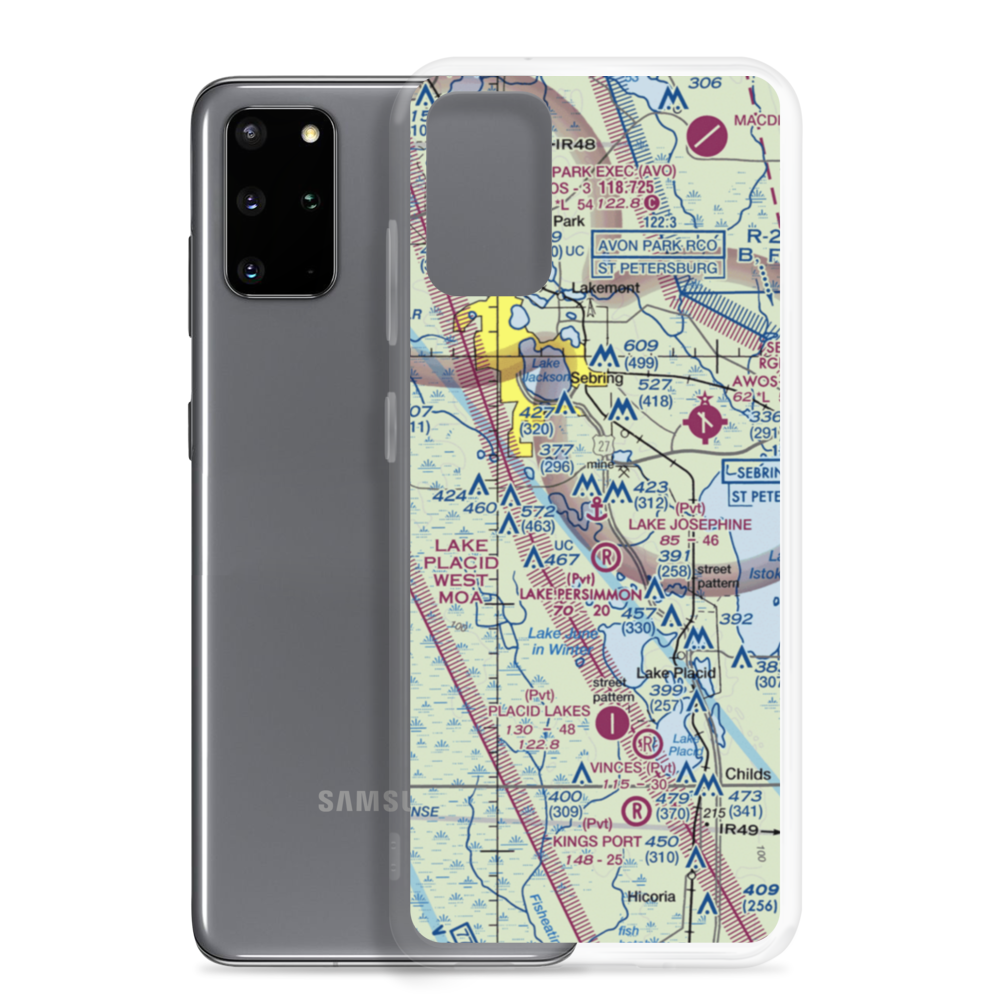 Lake Josephine Seaplane Base (9FL3) VFR Sectional Samsung Case Samsung Galaxy S20 Plus model shown