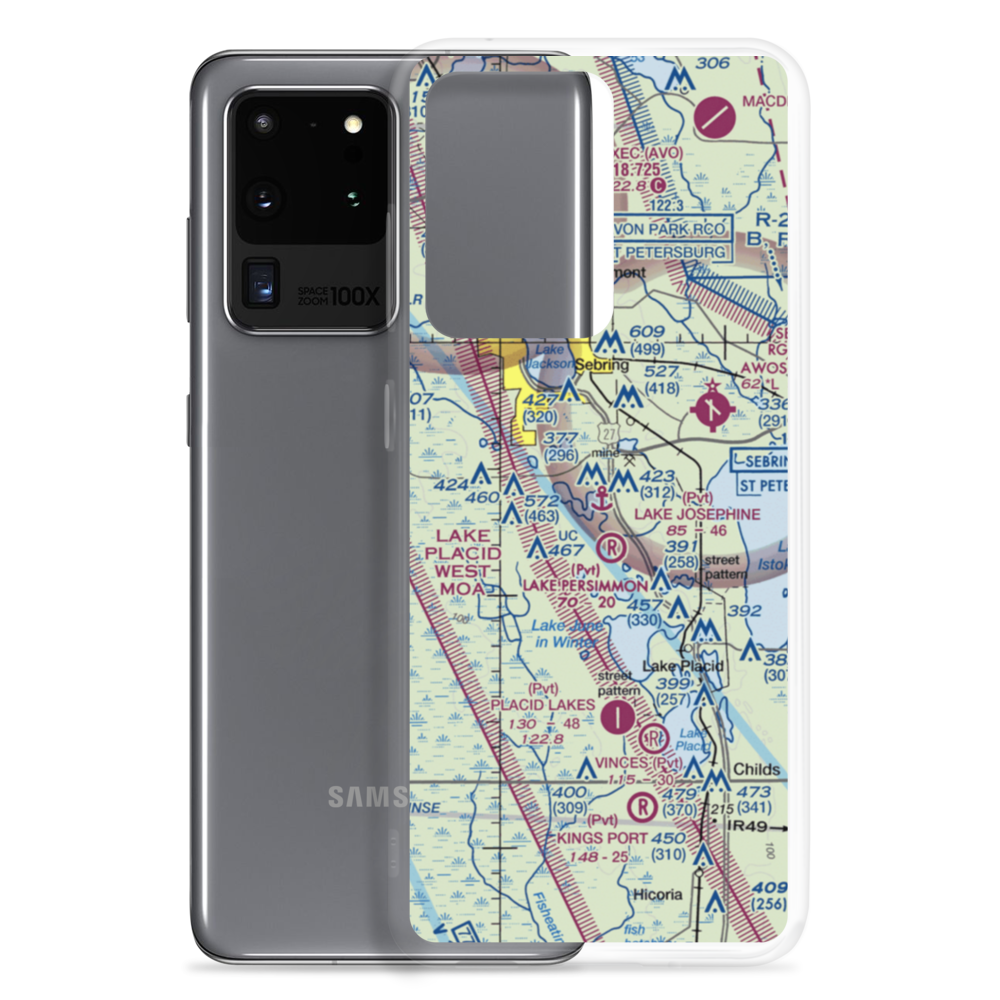 Lake Josephine Seaplane Base (9FL3) VFR Sectional Samsung Case Samsung Galaxy S20 Ultra model shown