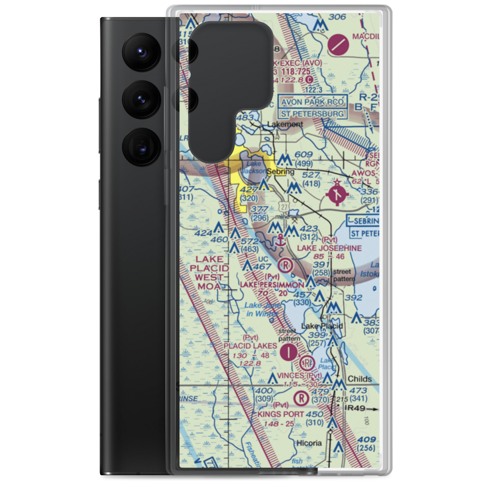 Lake Josephine Seaplane Base (9FL3) VFR Sectional Samsung Case Samsung Galaxy S22 Ultra model shown