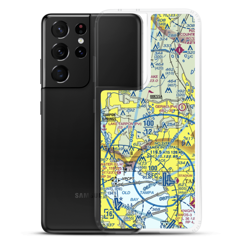 Lake Keystone Seaplane Base (57FL) VFR Sectional Samsung Case Samsung Galaxy S21 Ultra model shown