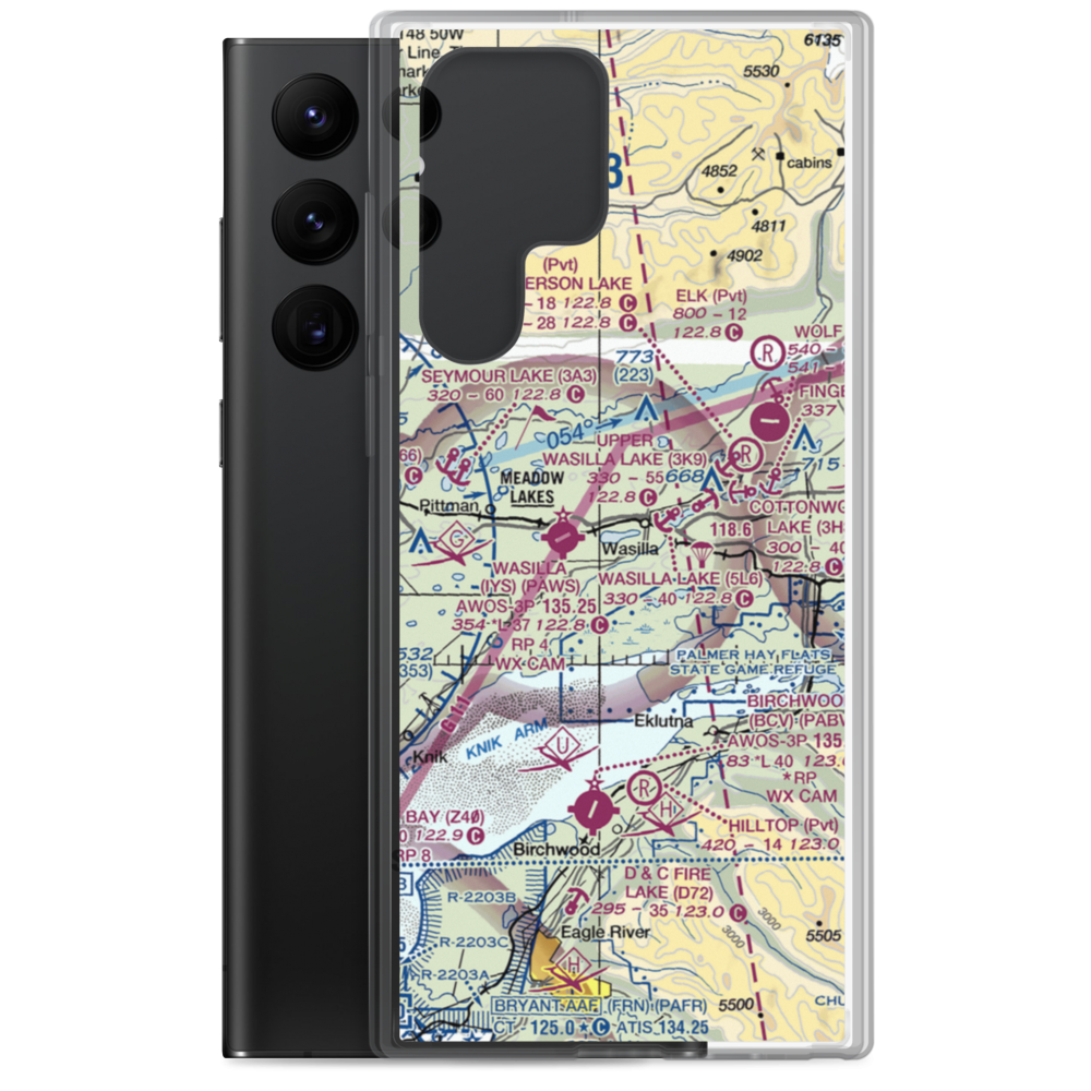 Lake Lucille Seaplane Base (4A3) VFR Sectional Samsung Case Samsung Galaxy S22 Ultra model shown