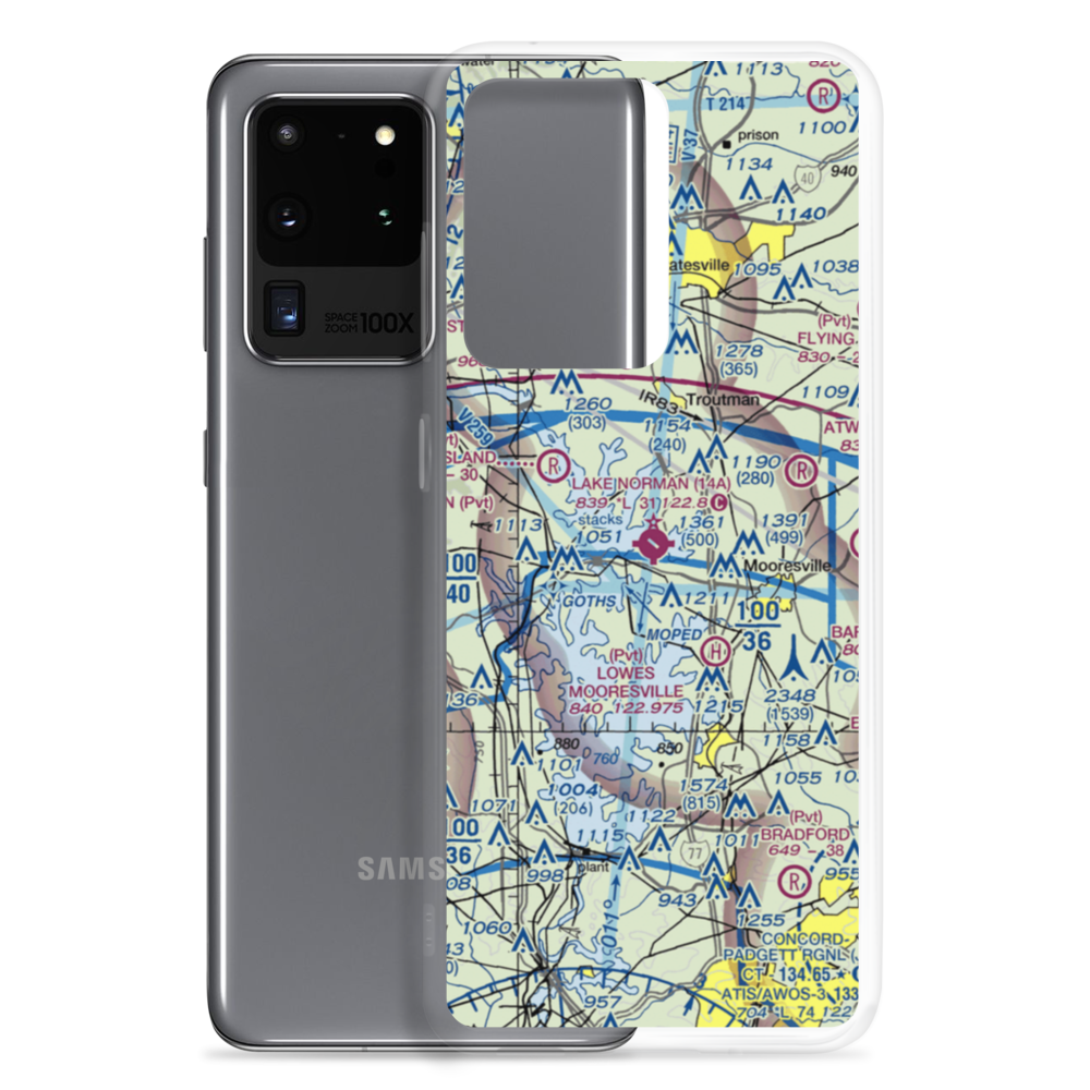 Lake Norman Airpark (14A) VFR Sectional Samsung Case Samsung Galaxy S20 Ultra model shown