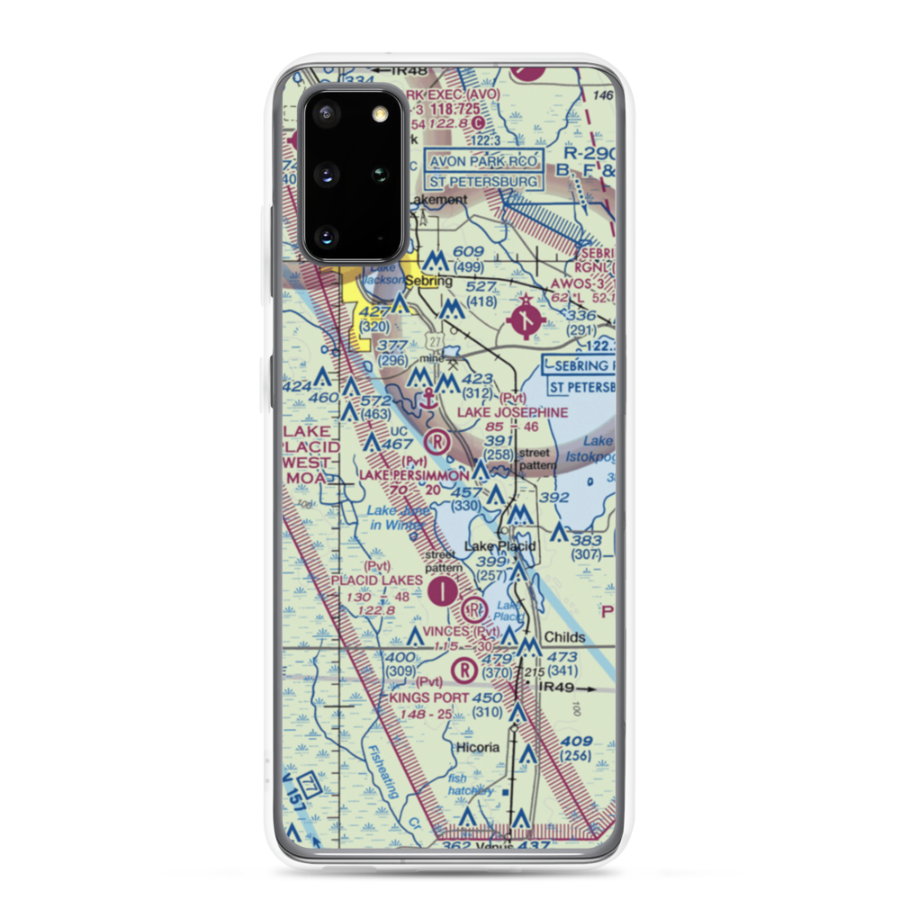 Lake Persimmon Airstrip (03FA) VFR Sectional Samsung Case Samsung Galaxy S20 Plus model shown