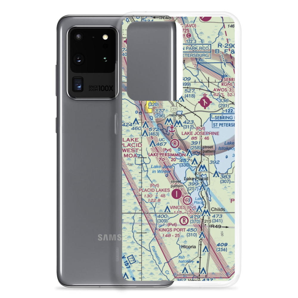 Lake Persimmon Airstrip (03FA) VFR Sectional Samsung Case Samsung Galaxy S20 Ultra model shown