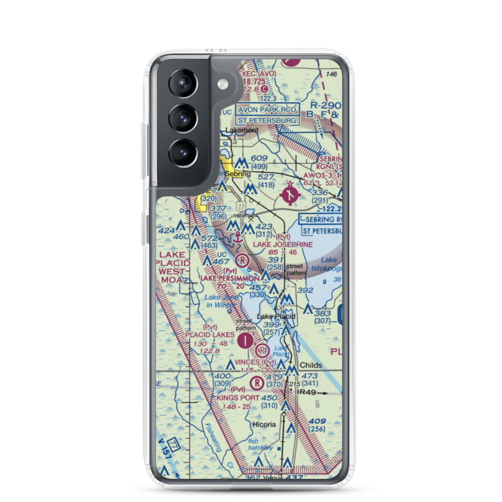Lake Persimmon Airstrip (03FA) VFR Sectional Samsung Case Samsung Galaxy S21 model shown
