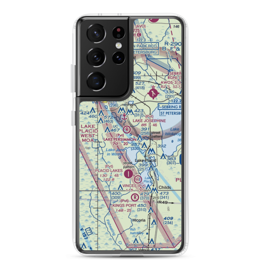 Lake Persimmon Airstrip (03FA) VFR Sectional Samsung Case Samsung Galaxy S21 Ultra model shown