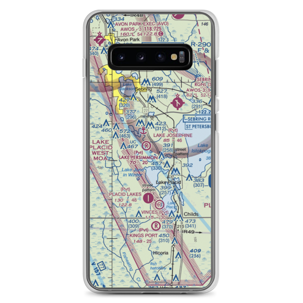 Lake Persimmon Airstrip (03FA) VFR Sectional Samsung Case Samsung Galaxy S10+ model shown