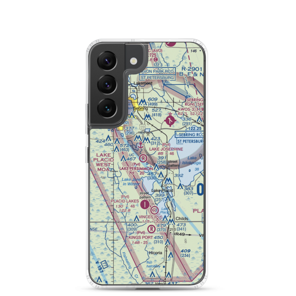 Lake Persimmon Airstrip (03FA) VFR Sectional Samsung Case Samsung Galaxy S22 model shown