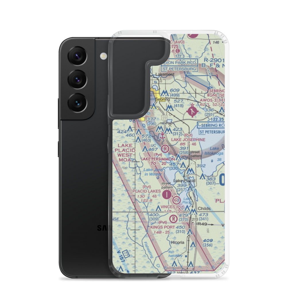 Lake Persimmon Airstrip (03FA) VFR Sectional Samsung Case Samsung Galaxy S22 model shown