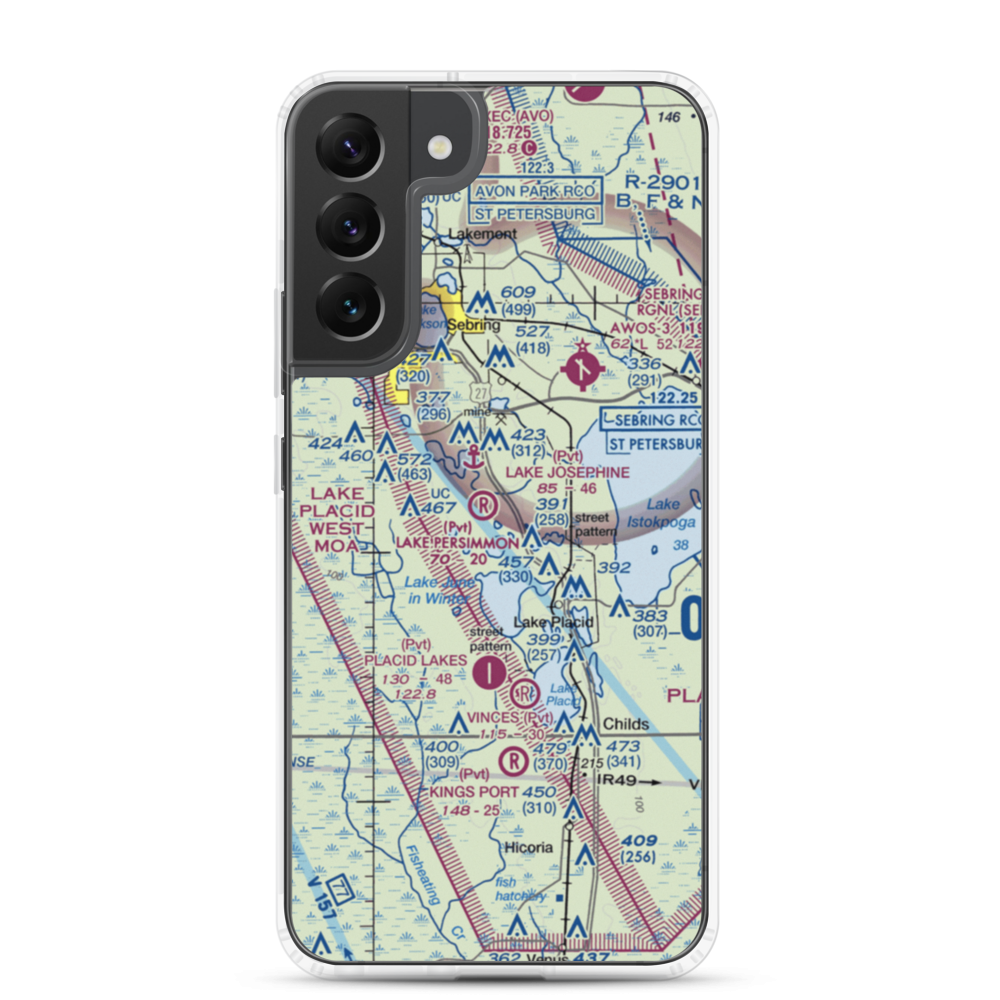 Lake Persimmon Airstrip (03FA) VFR Sectional Samsung Case Samsung Galaxy S22 Plus model shown