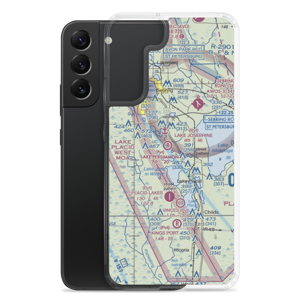 Lake Persimmon Airstrip (03FA) VFR Sectional Samsung Case Samsung Galaxy S22 Plus model shown