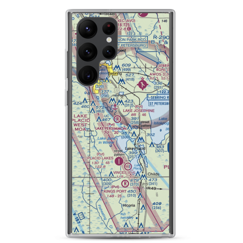 Lake Persimmon Airstrip (03FA) VFR Sectional Samsung Case Samsung Galaxy S22 Ultra model shown