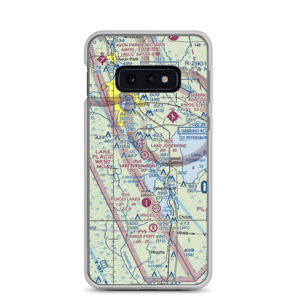 Lake Persimmon Airstrip (03FA) VFR Sectional Samsung Case Samsung Galaxy S10e model shown
