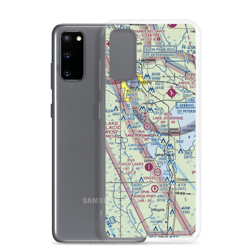 Lake Persimmon Airstrip (03FA) VFR Sectional Samsung Case Samsung Galaxy S20 model shown