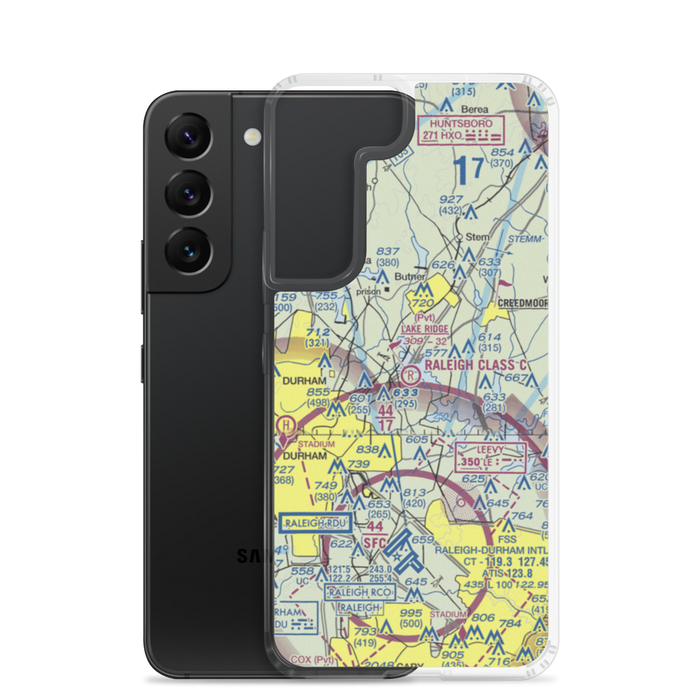Lake Ridge Aero Park Airport (8NC8) VFR Sectional Samsung Case Samsung Galaxy S22 model shown
