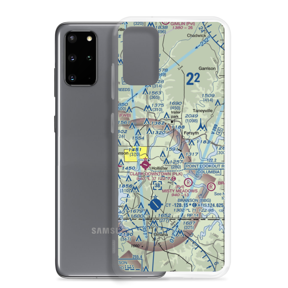 Lake Taney Como Seaplane Base (1MU1) VFR Sectional Samsung Case Samsung Galaxy S20 Plus model shown