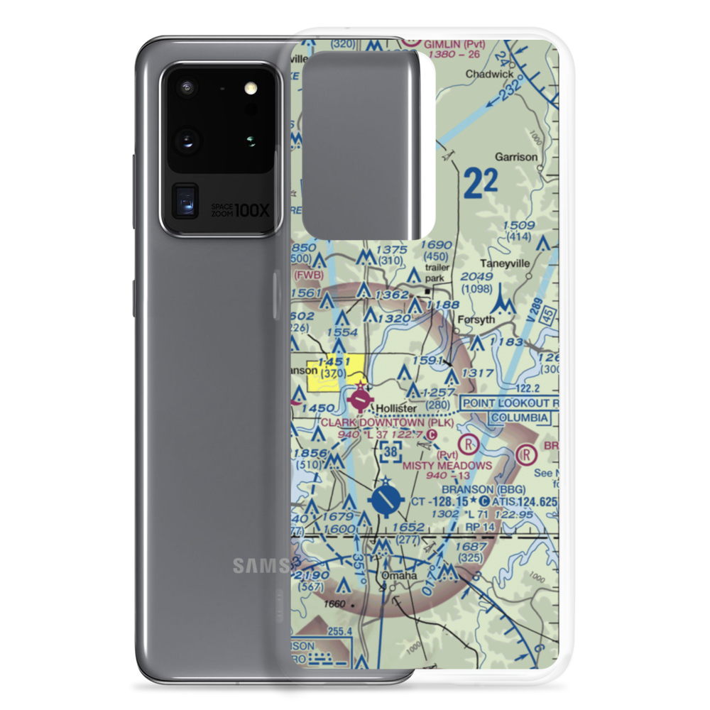 Lake Taney Como Seaplane Base (1MU1) VFR Sectional Samsung Case Samsung Galaxy S20 Ultra model shown