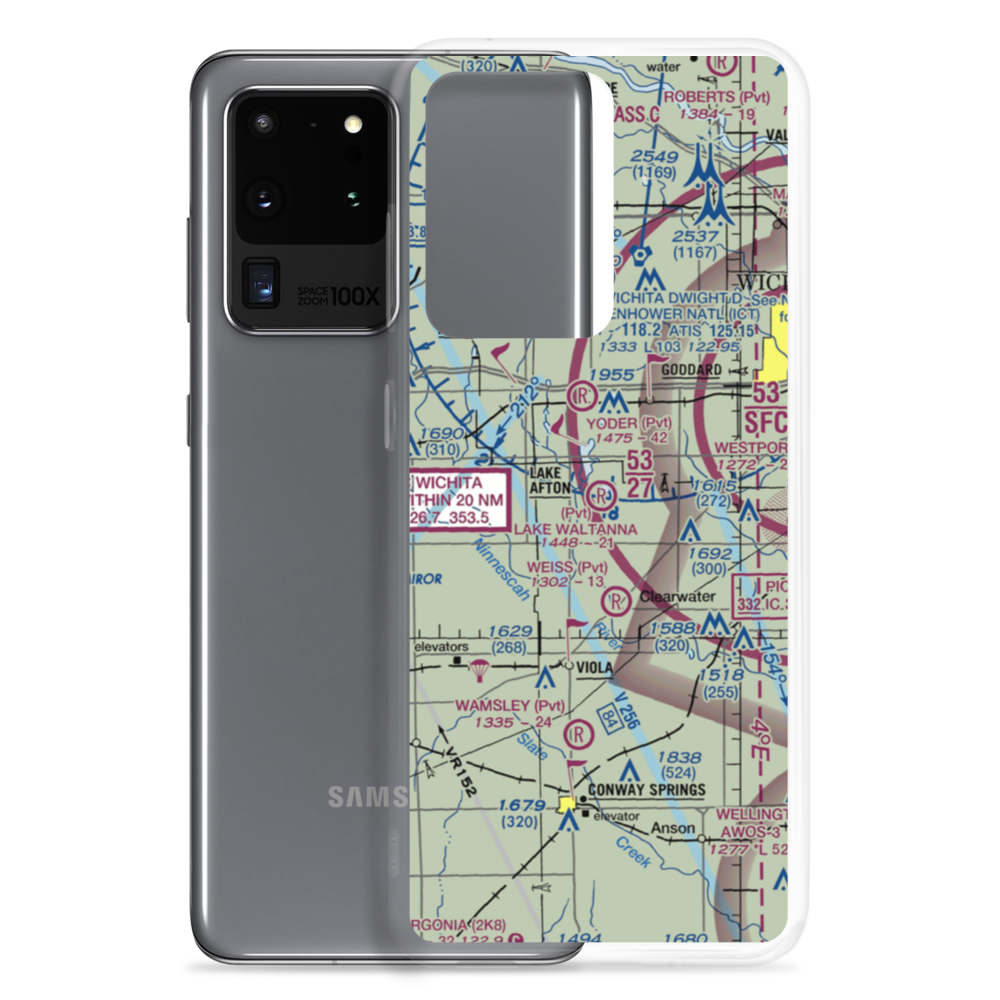 Lake Waltanna Airport (SN65) VFR Sectional Samsung Case Samsung Galaxy S20 Ultra model shown
