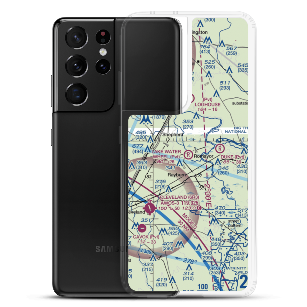 Lake Water Wheel Airport (XS99) VFR Sectional Samsung Case Samsung Galaxy S21 Ultra model shown