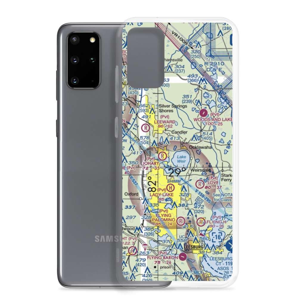 Lake Weir Seaplane Base (24FA) VFR Sectional Samsung Case Samsung Galaxy S20 Plus model shown