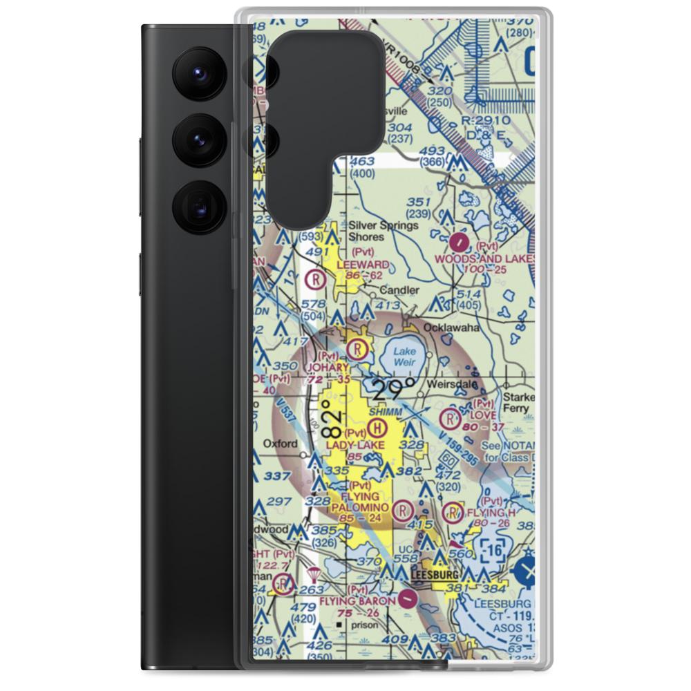 Lake Weir Seaplane Base (24FA) VFR Sectional Samsung Case Samsung Galaxy S22 Ultra model shown
