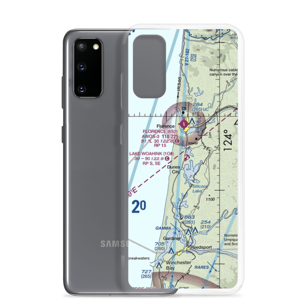 Lake Woahink Seaplane Base (1O0) VFR Sectional Samsung Case Samsung Galaxy S20 model shown