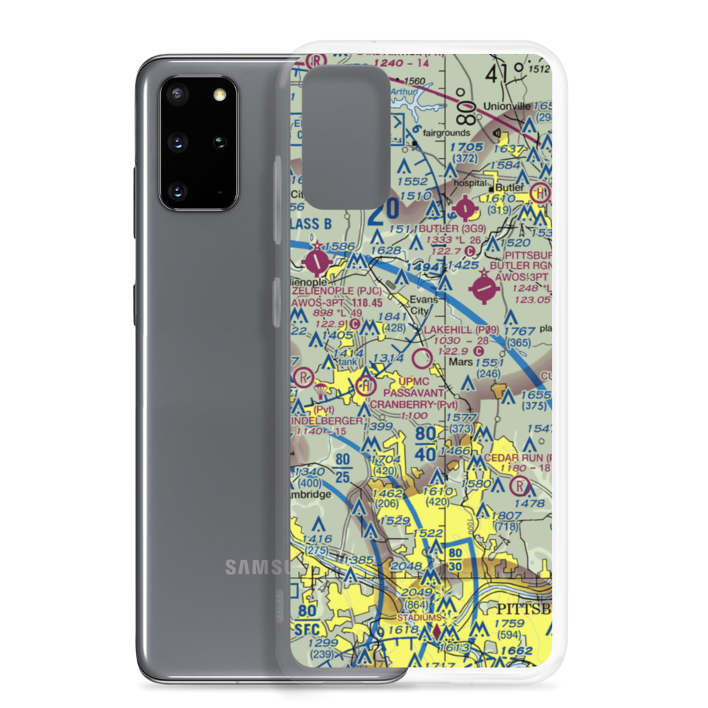 Lakehill Airport (P09) VFR Sectional Samsung Case Samsung Galaxy S20 Plus model shown