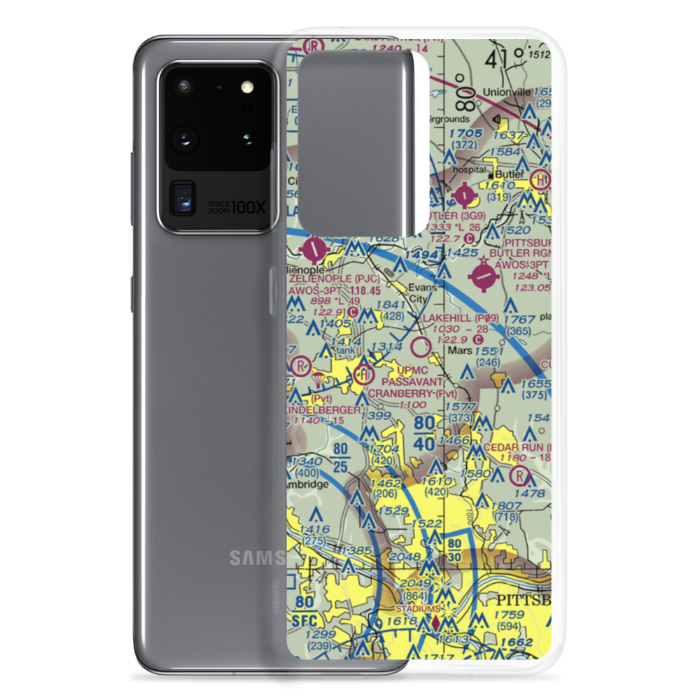 Lakehill Airport (P09) VFR Sectional Samsung Case Samsung Galaxy S20 Ultra model shown
