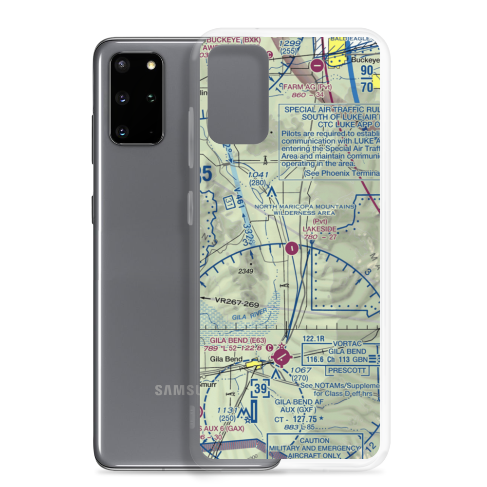 Lakeside Airpark (AZ05) VFR Sectional Samsung Case Samsung Galaxy S20 Plus model shown