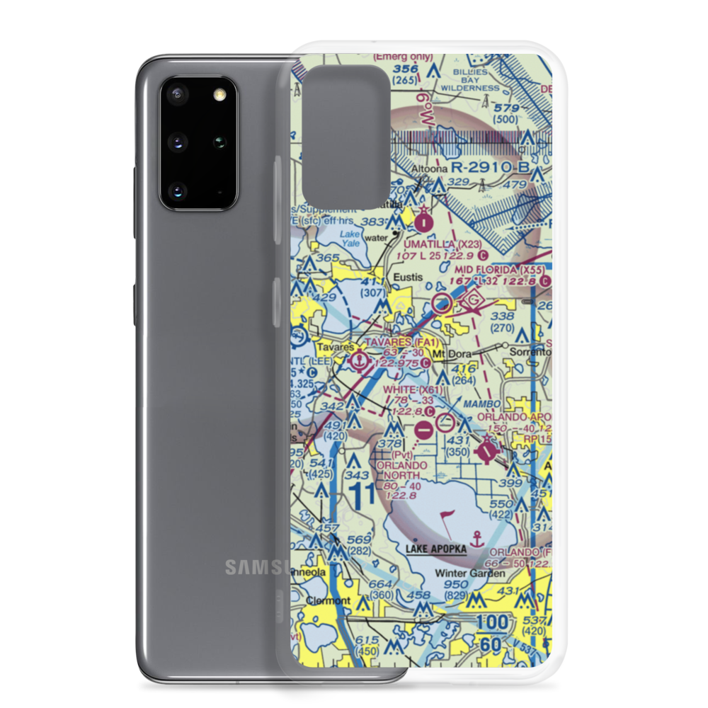Lakeside Seaplane Base (22FL) VFR Sectional Samsung Case Samsung Galaxy S20 Plus model shown