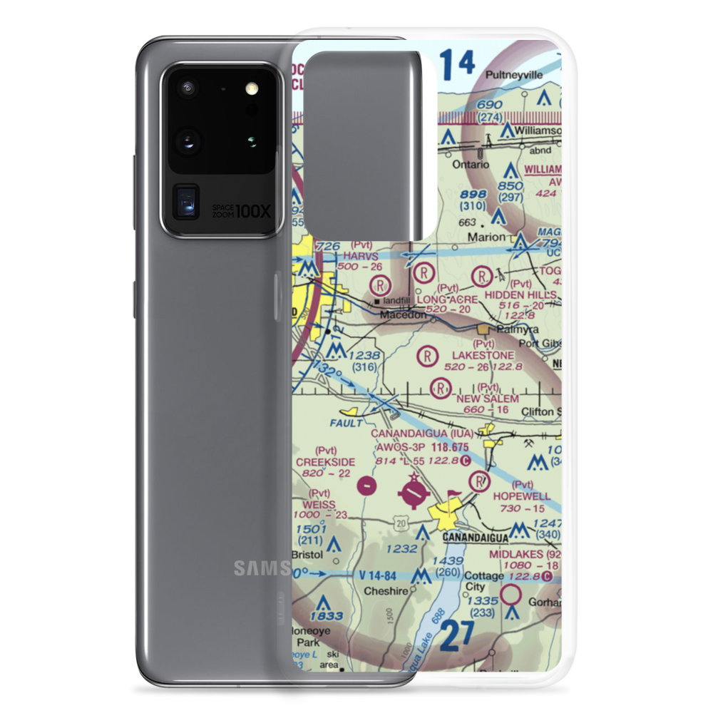 Lakestone Farm Airport (NY11) VFR Sectional Samsung Case Samsung Galaxy S20 Ultra model shown