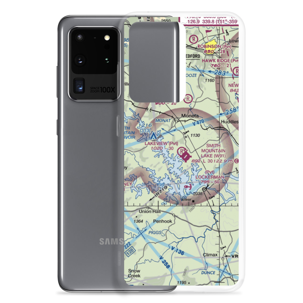 Lakeview Aerodrome (VA68) VFR Sectional Samsung Case Samsung Galaxy S20 Ultra model shown