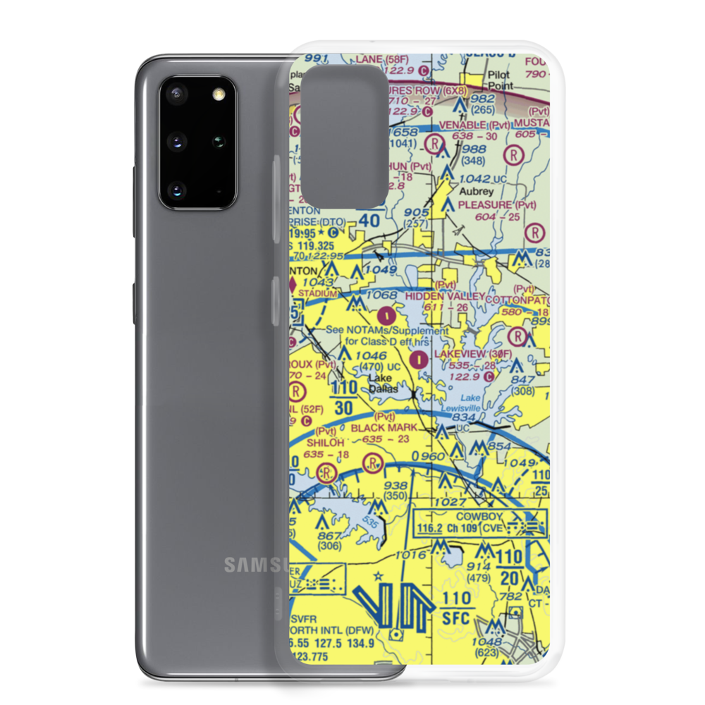 Lakeview Airport (30F) VFR Sectional Samsung Case Samsung Galaxy S20 Plus model shown
