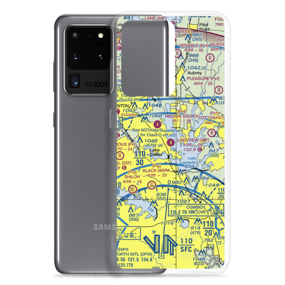 Lakeview Airport (30F) VFR Sectional Samsung Case Samsung Galaxy S20 Ultra model shown