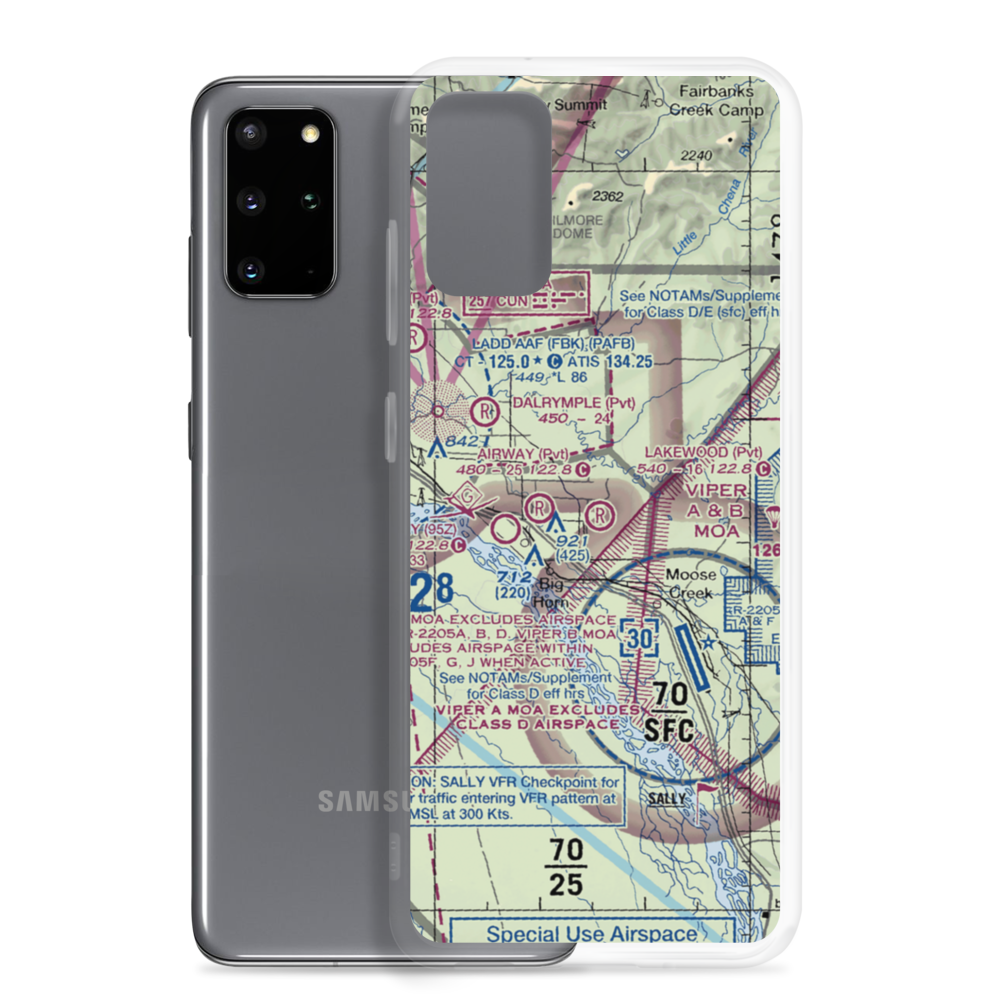 Lakewood Airport (78AA) VFR Sectional Samsung Case Samsung Galaxy S20 Plus model shown