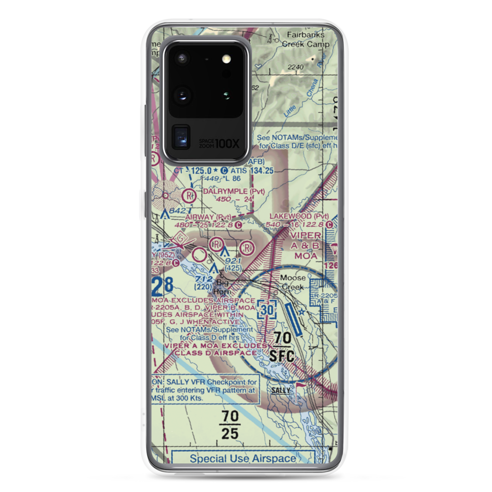 Lakewood Airport (78AA) VFR Sectional Samsung Case Samsung Galaxy S20 Ultra model shown