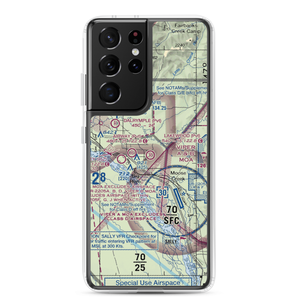 Lakewood Airport (78AA) VFR Sectional Samsung Case Samsung Galaxy S21 Ultra model shown
