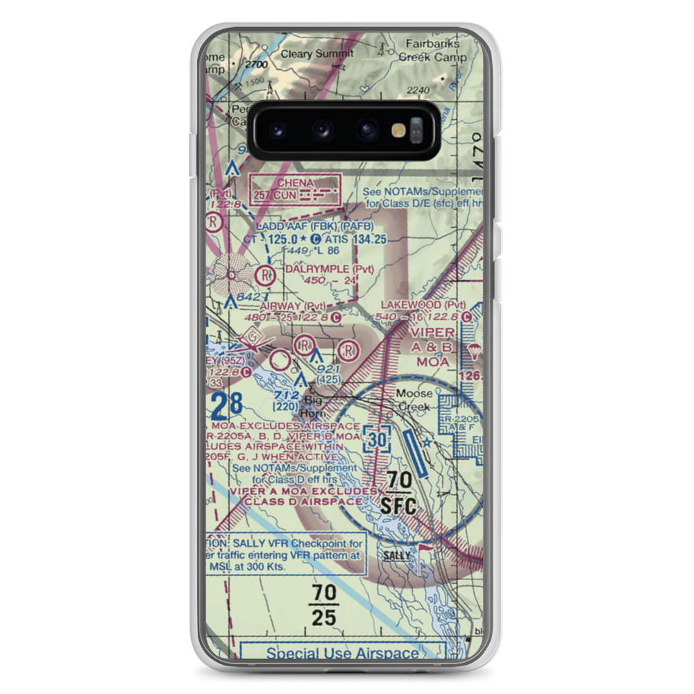 Lakewood Airport (78AA) VFR Sectional Samsung Case Samsung Galaxy S10+ model shown
