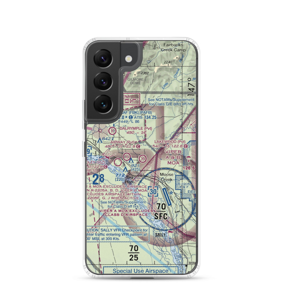 Lakewood Airport (78AA) VFR Sectional Samsung Case Samsung Galaxy S22 model shown