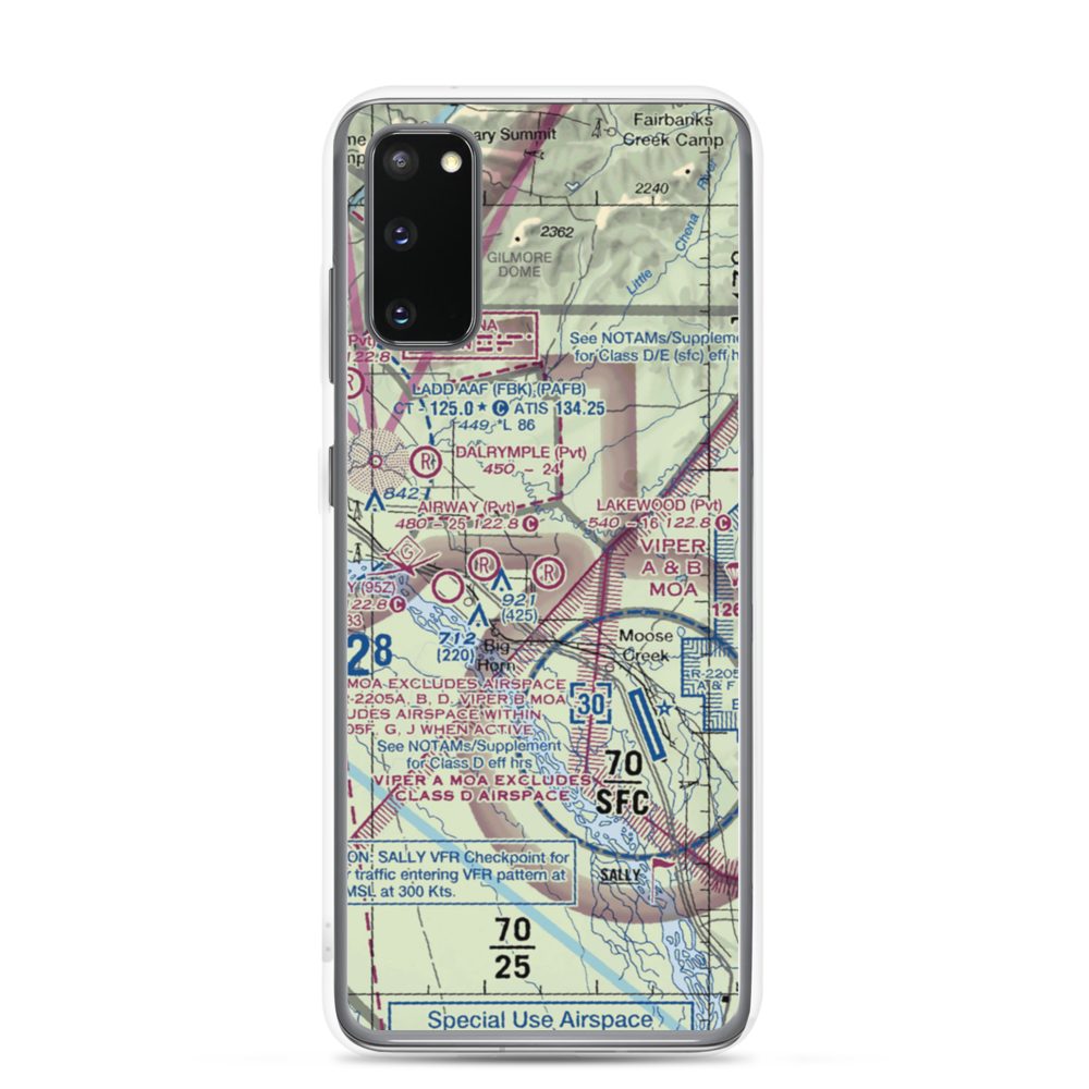 Lakewood Airport (78AA) VFR Sectional Samsung Case Samsung Galaxy S20 model shown