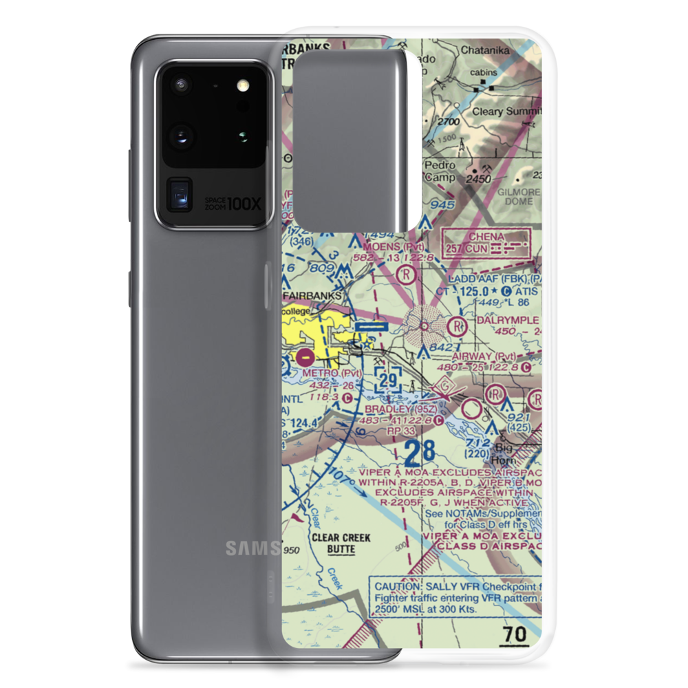 Lakloey Air Park (AK22) VFR Sectional Samsung Case Samsung Galaxy S20 Ultra model shown