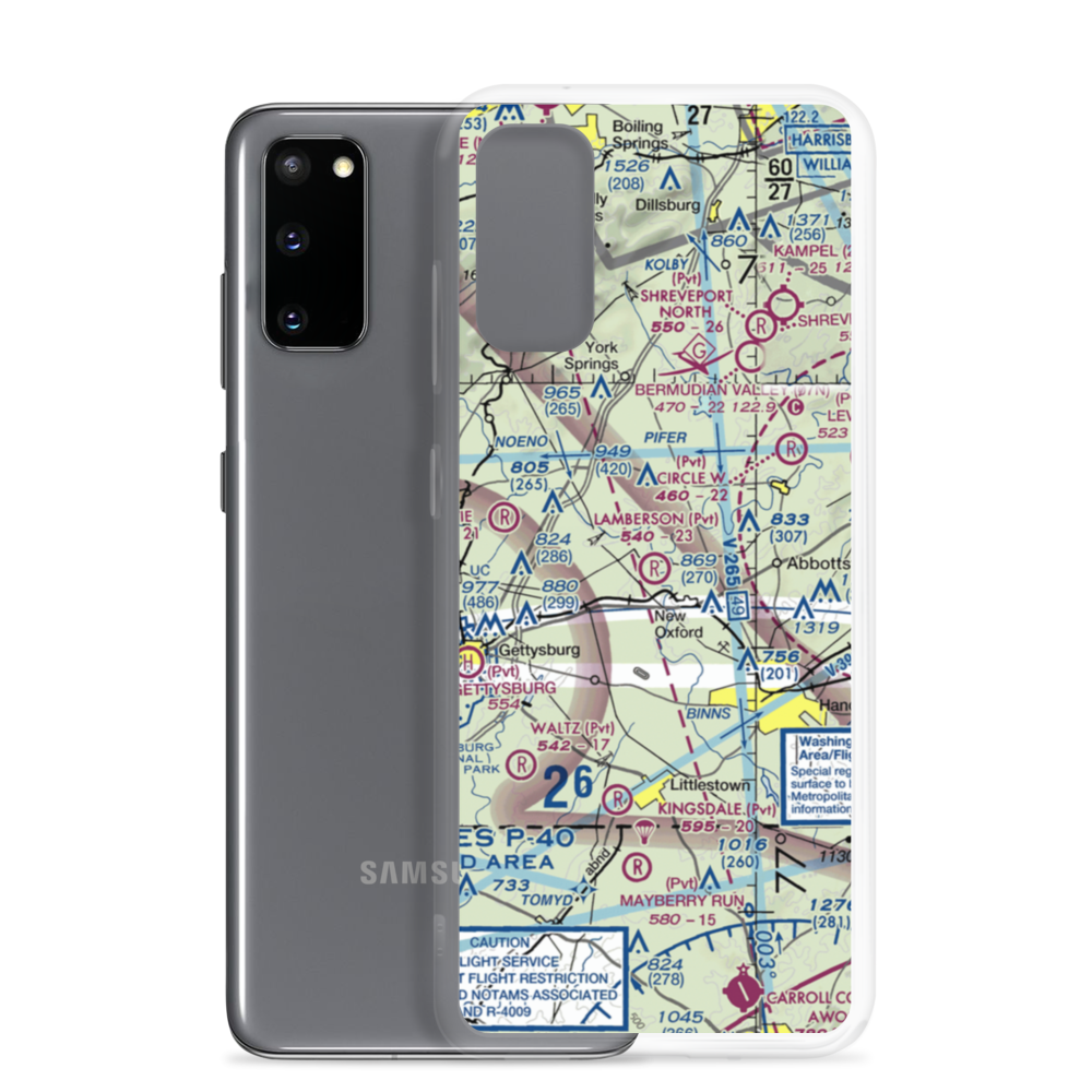 Lamberson Airport (51PA) VFR Sectional Samsung Case Samsung Galaxy S20 model shown