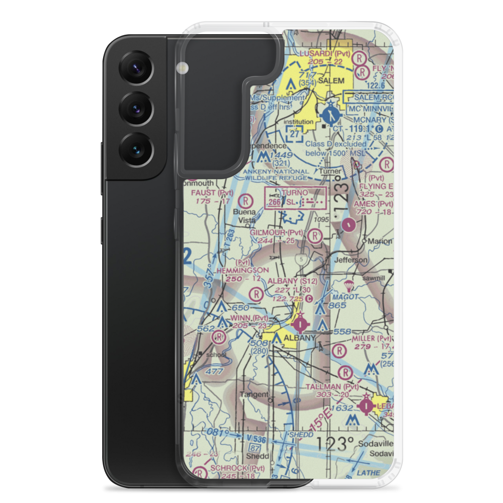 Lambert Field (4OR3) VFR Sectional Samsung Case Samsung Galaxy S22 Plus model shown
