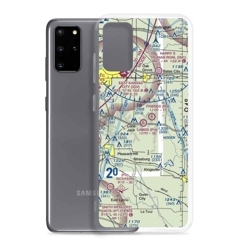 Lambs Field (0MU7) VFR Sectional Samsung Case Samsung Galaxy S20 Plus model shown