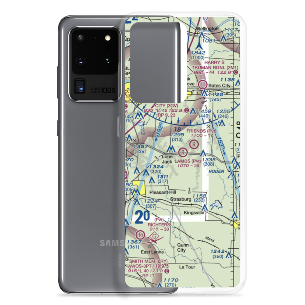 Lambs Field (0MU7) VFR Sectional Samsung Case Samsung Galaxy S20 Ultra model shown