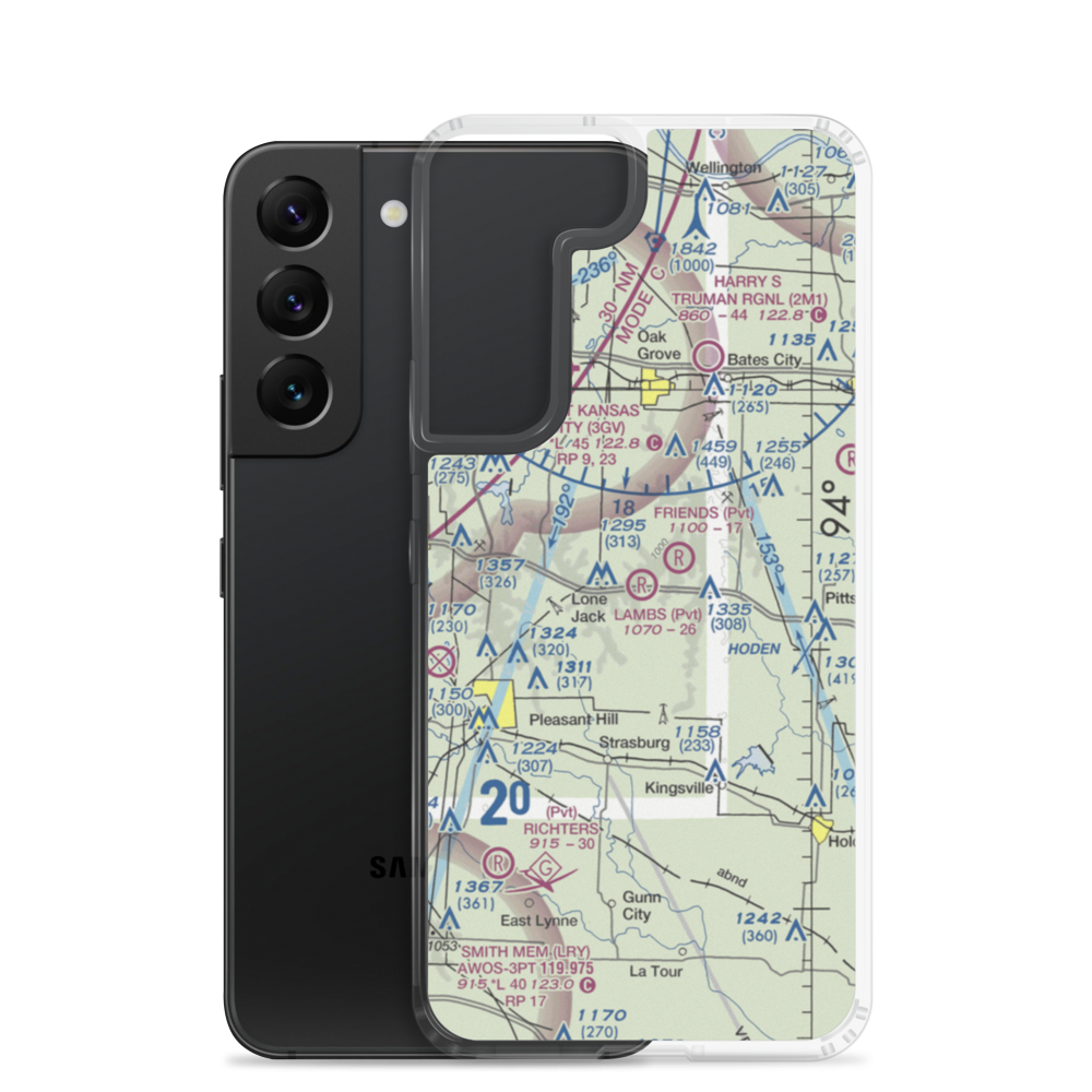 Lambs Field (0MU7) VFR Sectional Samsung Case Samsung Galaxy S22 model shown