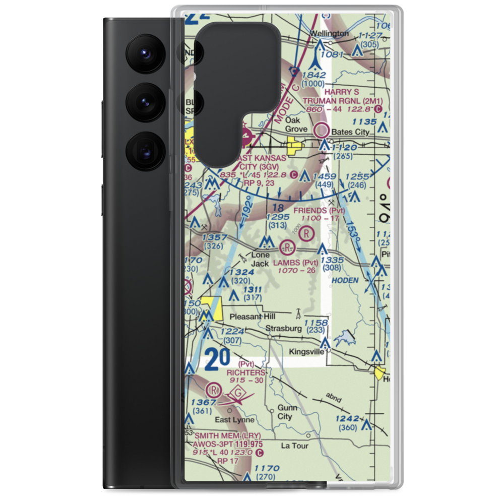 Lambs Field (0MU7) VFR Sectional Samsung Case Samsung Galaxy S22 Ultra model shown